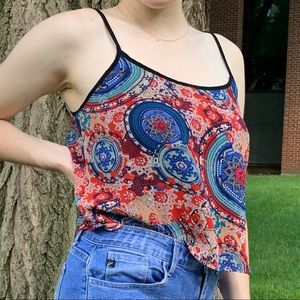 Patterned Crop Top